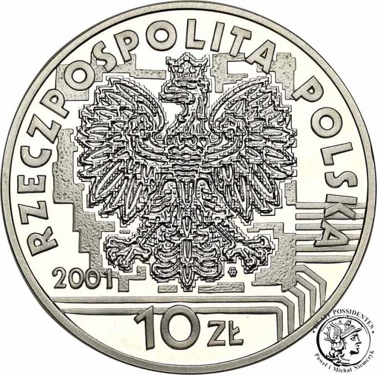 Polska III RP 10 złotych 2001 ROK 2001 st.L