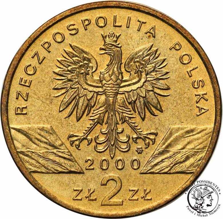 Polska III RP 2 złote 2000 dudek st.1/1-