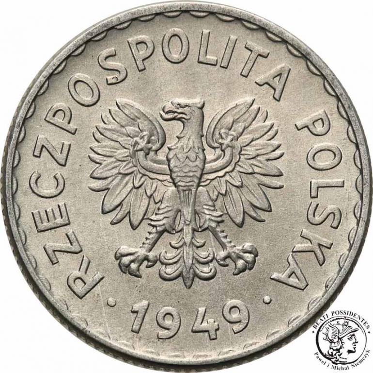 Polska PRL 1 złoty 1949 st.1