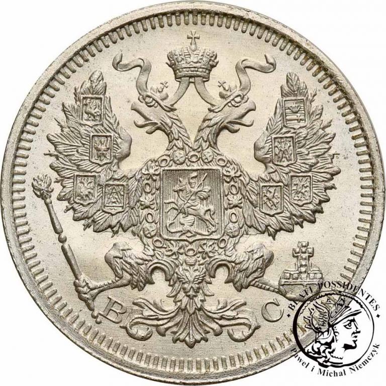 Rosja Mikołaj II 20 kopiejek 1915 st.1