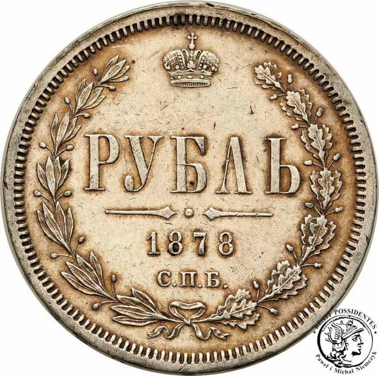 Rosja Aleksander II Rubel 1878 st.3