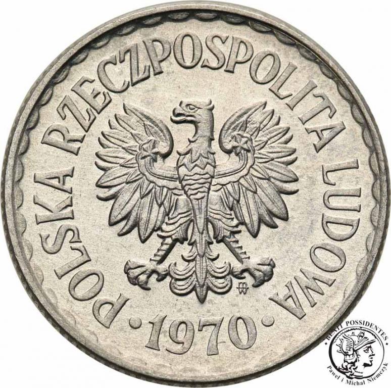 Polska PRL 1 złoty 1970 st. 1/1-