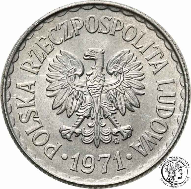 Polska PRL 1 złoty 1971 st. 1/1-