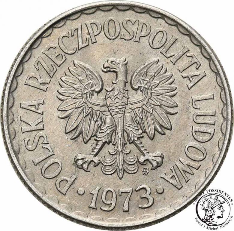 Polska PRL 1 złoty 1973 st. 1-/2+