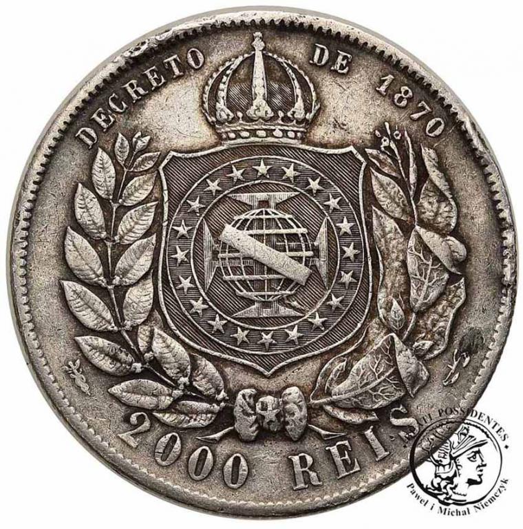 Brazylia 2000 Reis 1889 st.4