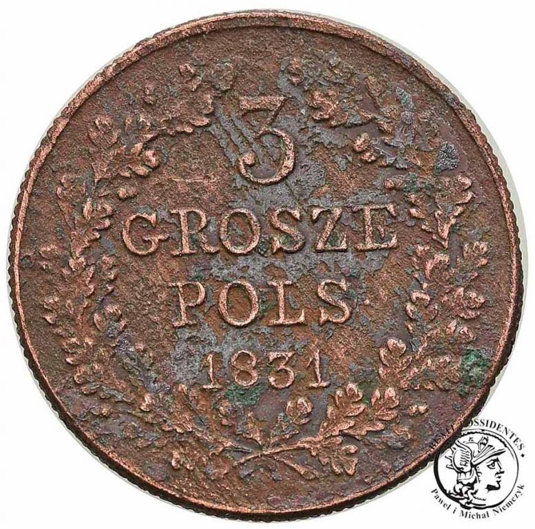 Polska Powstanie Listopadowe 3 grosze 1831 st.3
