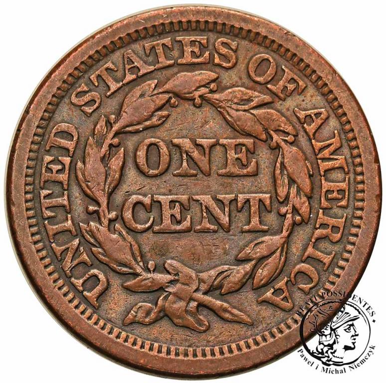 USA 1 cent 1850 st.3+