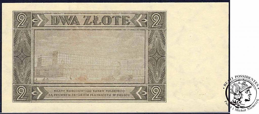 Banknot 2 złote 1948 - ser. CF - st. 1 PIĘKNY