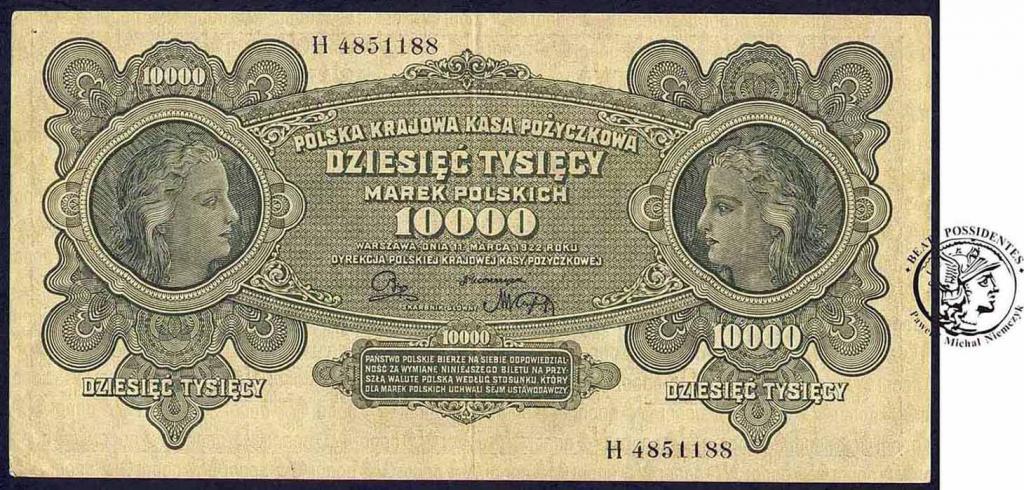 Banknot 50000 Marek polskich 1922 - ser E - st3-/4