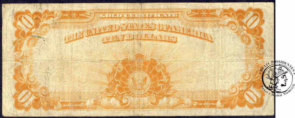 10 dolarów 1922 Gold Certificate large size st.4