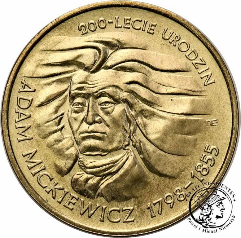 Polska III RP 2 złote 1998 Mickiewicz st. 1-