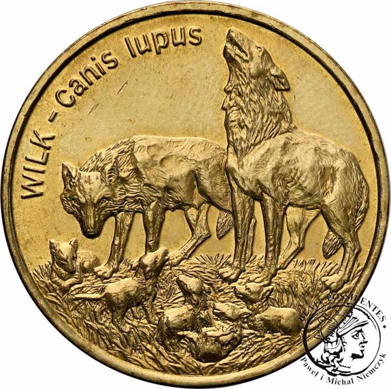 Polska III RP 2 złote 1999 Wilki st. 1-