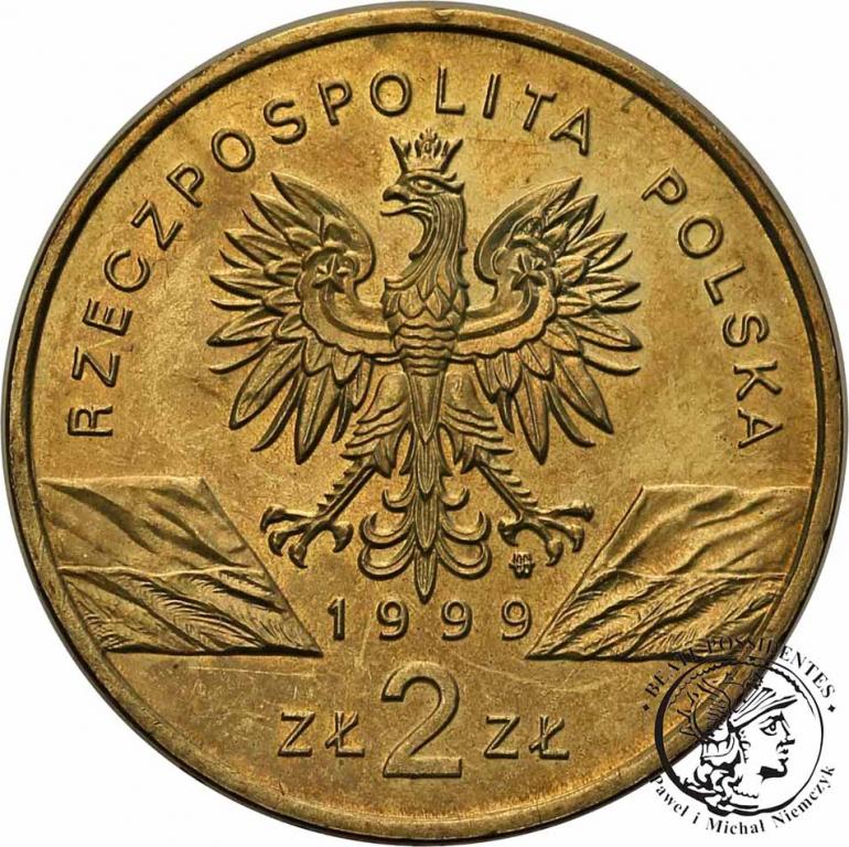 Polska III RP 2 złote 1999 Wilki st. 1