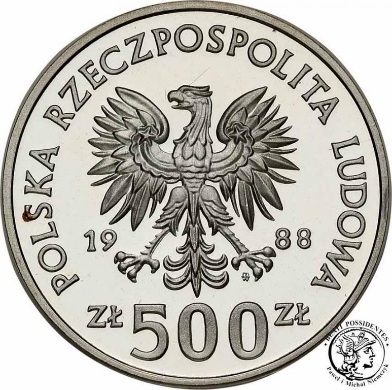 Polska PRL 500 złotych 1988 Włochy st. L-
