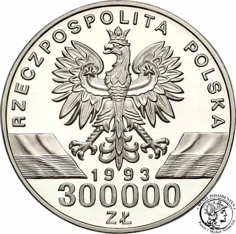 III RP 300 000 złotych 1993 Jaskółki st.L-