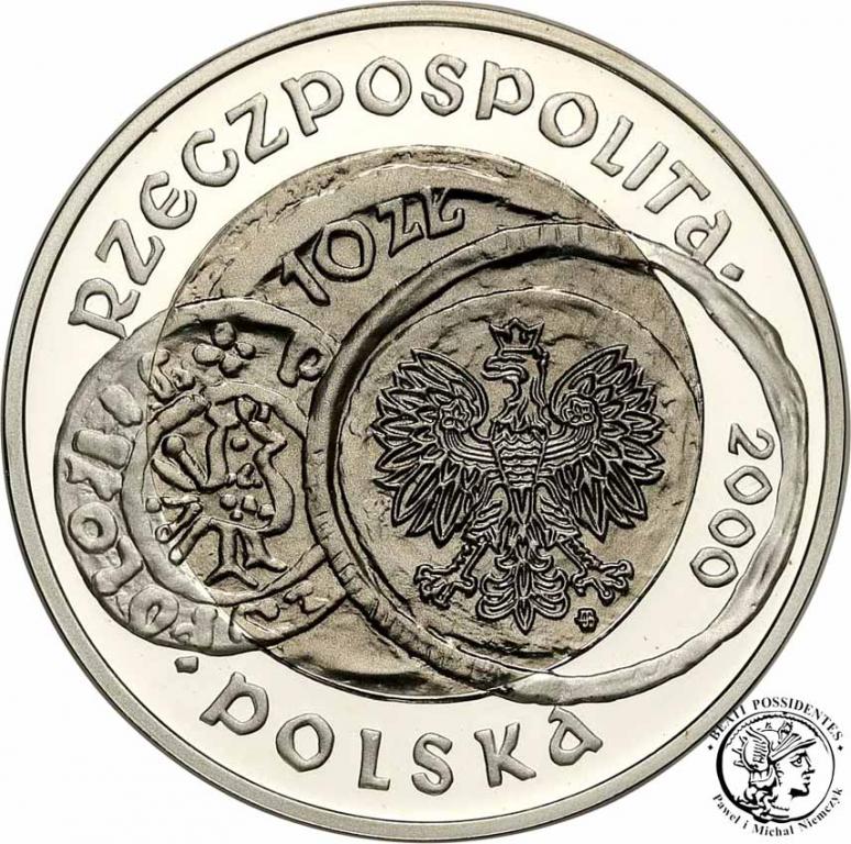 Polska III RP 10 złotych 2000 Gniezno st.L