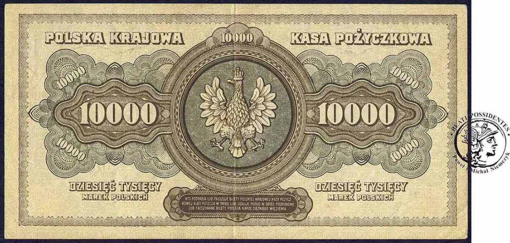 Banknot 10000 Marek polskich 1922 - ser E - st3-/4