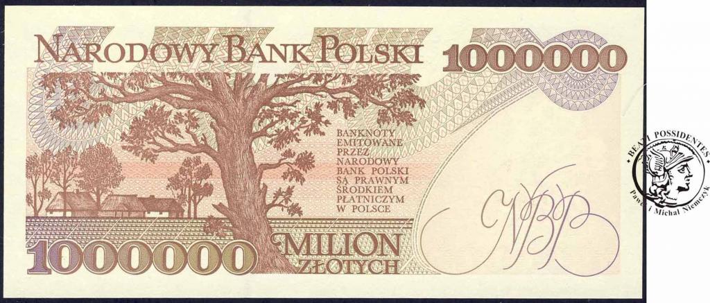 Banknot 1 milion zł 1993 Reymont ser M st.1 Piękny