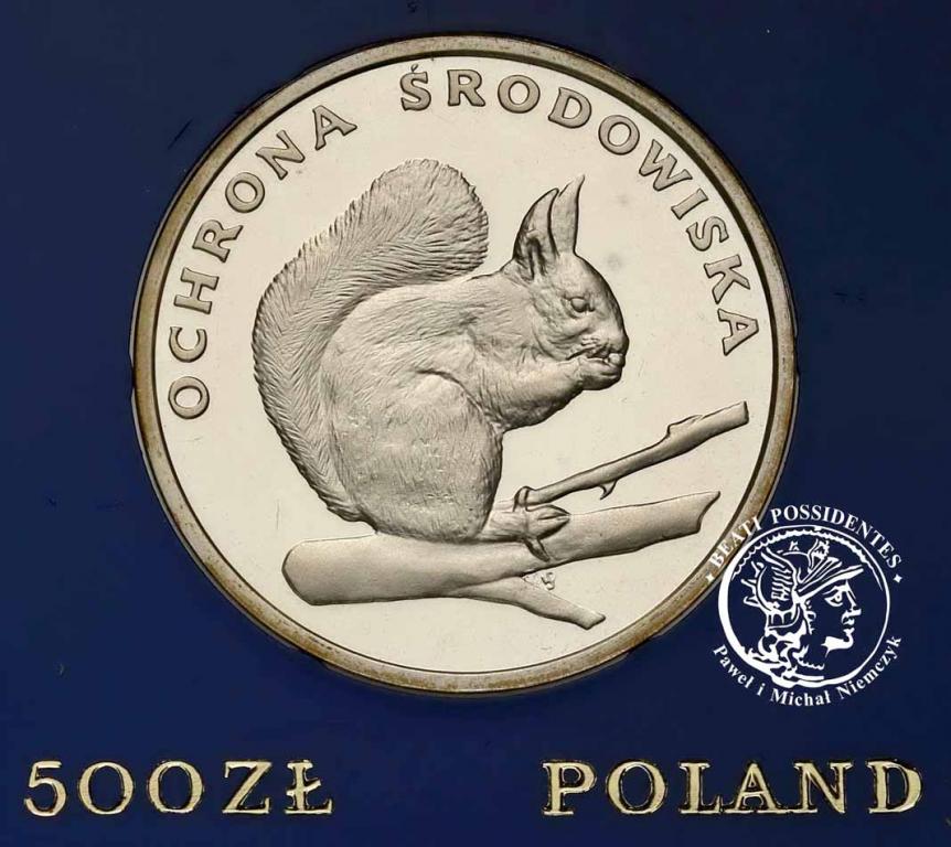 Polska PRL 500 złotych 1985 Wiewiórka st.L