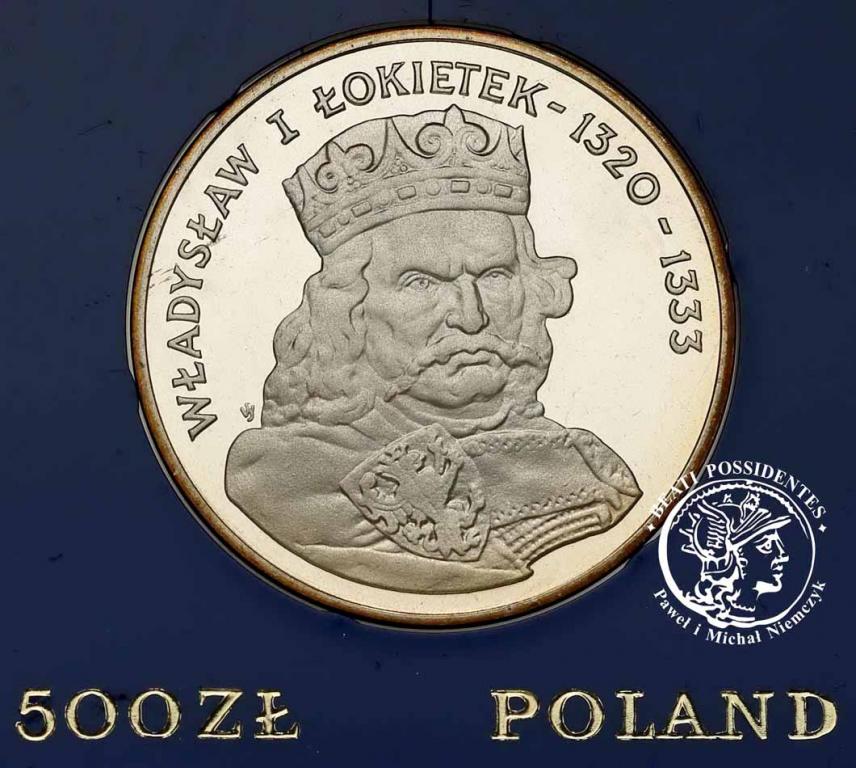 Polska PRL 500 złotych 1986 Łokietek st.L-