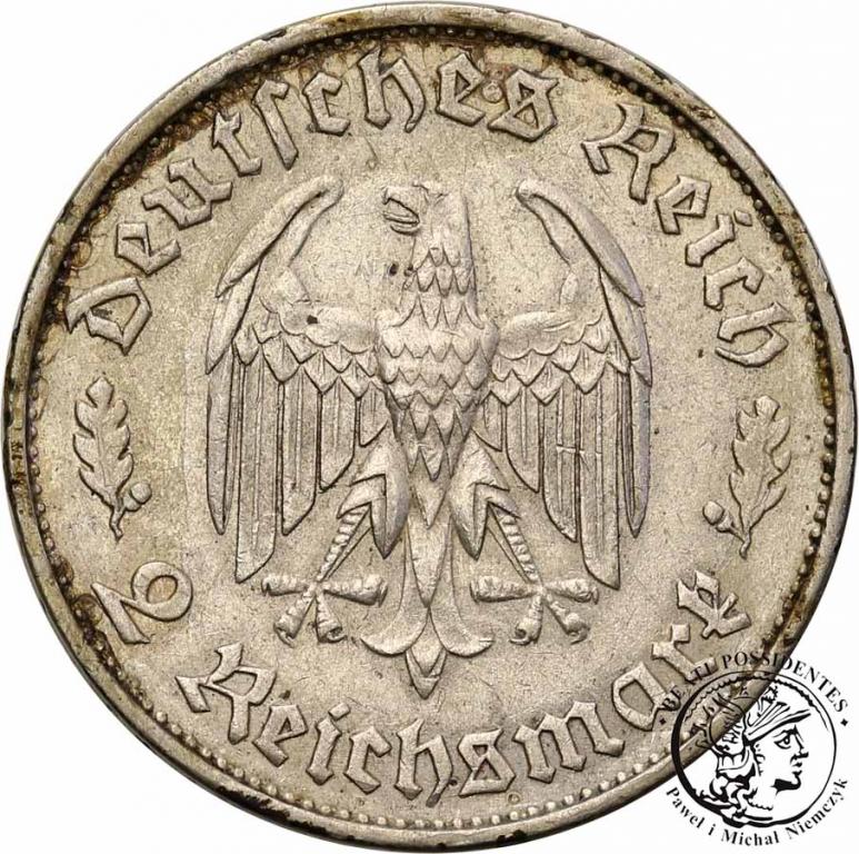 Niemcy III Rzesza 2 Marki 1934 F Schiller st. 3