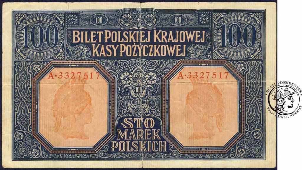 Banknot 100 marek polskich 1916 - GENERAŁ st.4