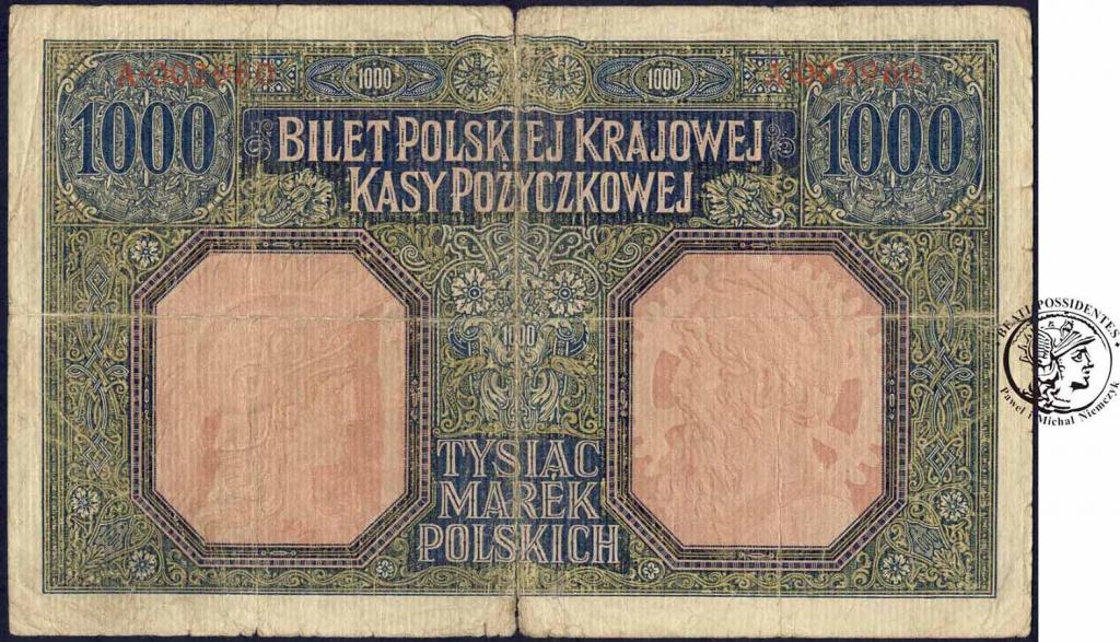Banknot 1000 marek polskich 1916 - GENERAŁ st.4