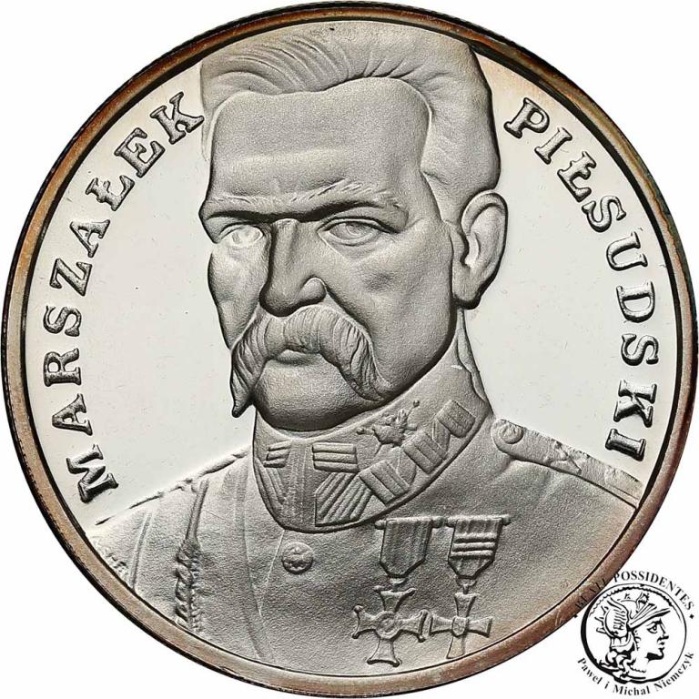 100 000 zł 1990 Piłsudski Mały Tryptyk st.L