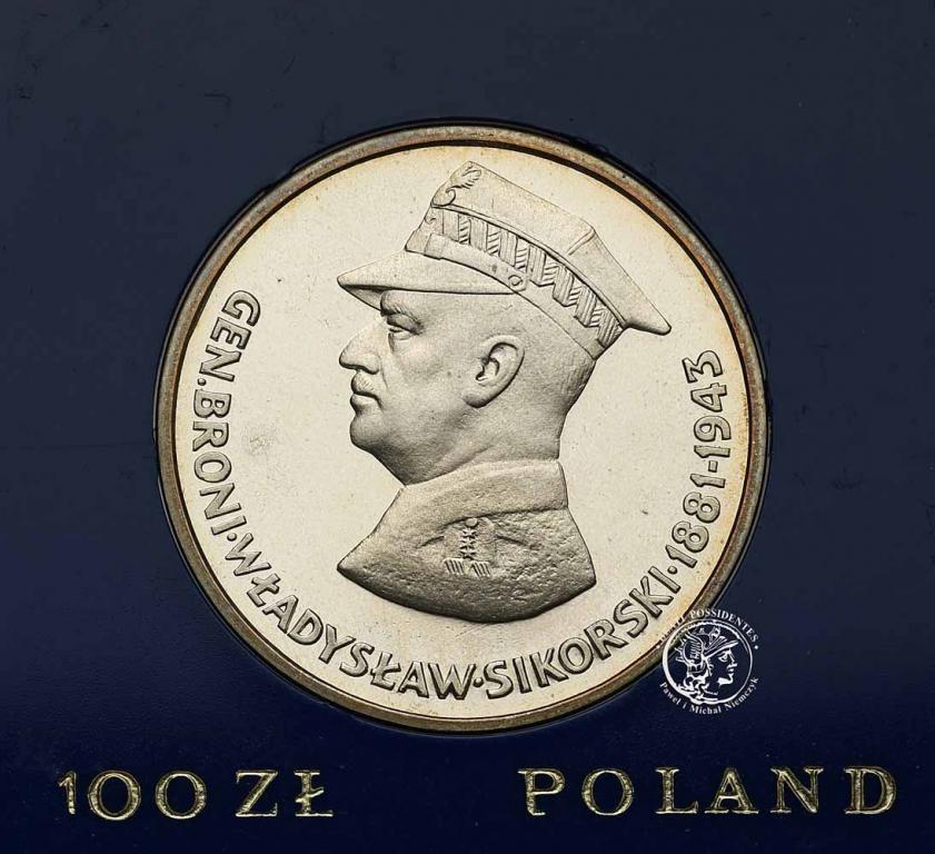 Polska PRL 100 złotych 1981 Sikorski st.L