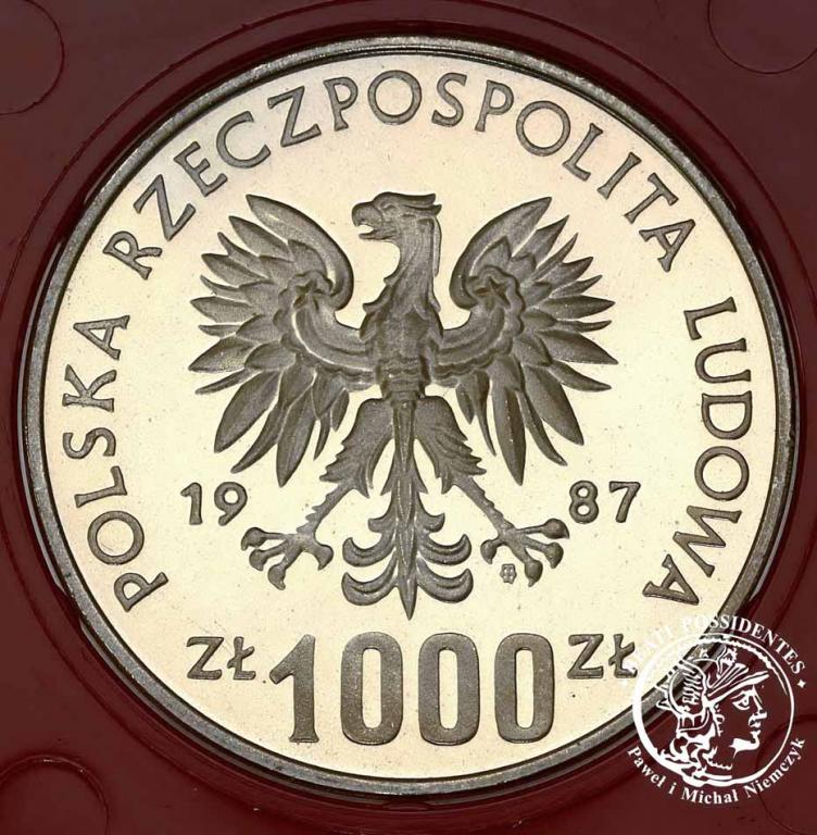 PRÓBA Srebro 1000 złotych 1987 Wratislavia st. L
