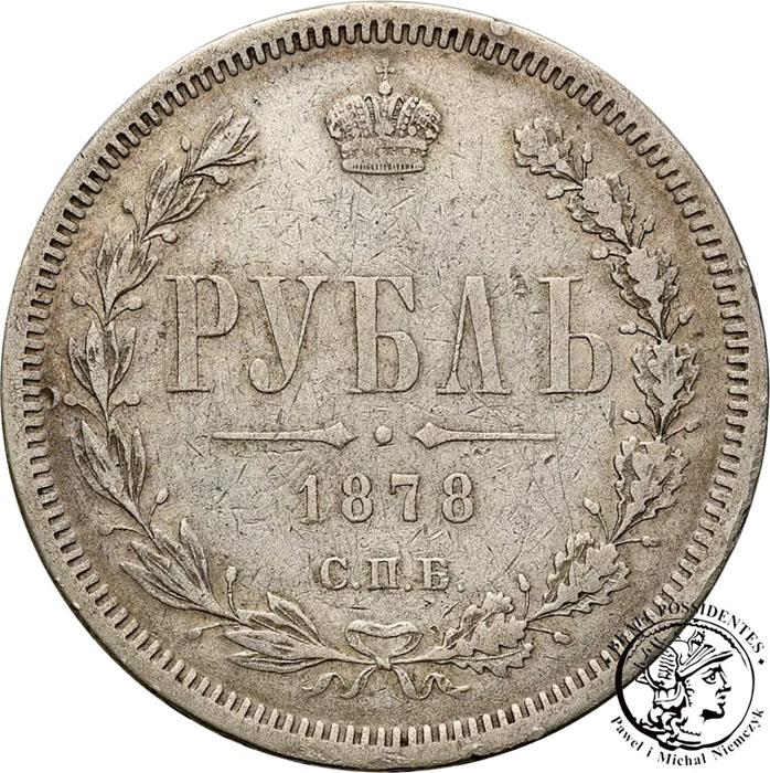 Rosja 1 Rubel 1878 Alexander II st. 3
