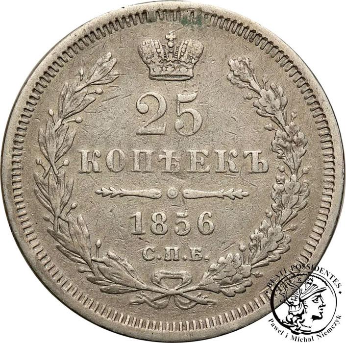 Rosja 25 kopiejek 1856 Alexander II st. 3