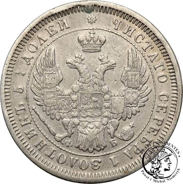 Rosja 25 kopiejek 1856 Alexander II st. 3