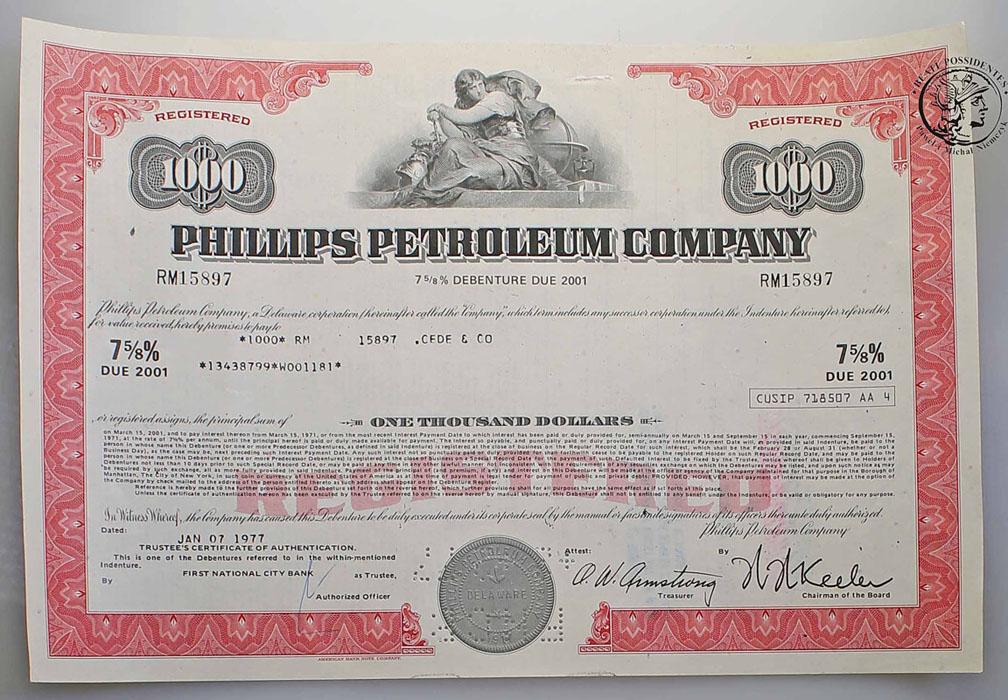USA Phillips Petroleum akcje lot 2 sztuk
