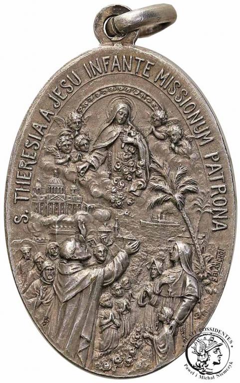 Watykan Pius XI medal religijny SREBRO st.3+
