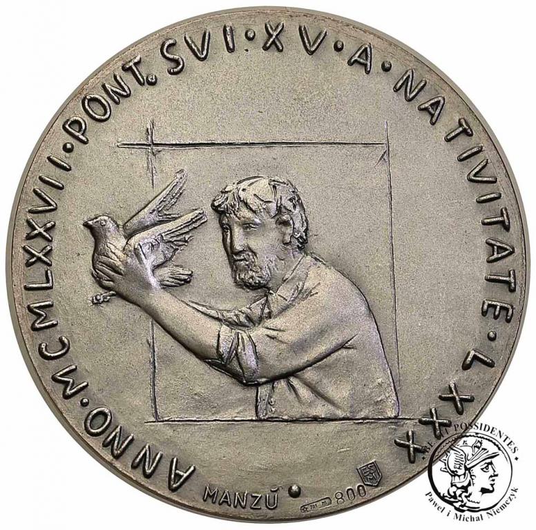 Watykan Paweł VI medal rocznikowy 1977 SREBRO st.1