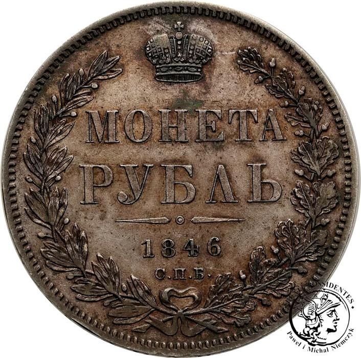 Rosja 1 Rubel 1846 Mikołaj I st. 2