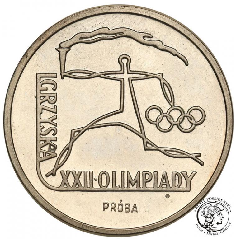 PRL PRÓBA SREBRO 100 złotych 1980 Olimpiada st.L-