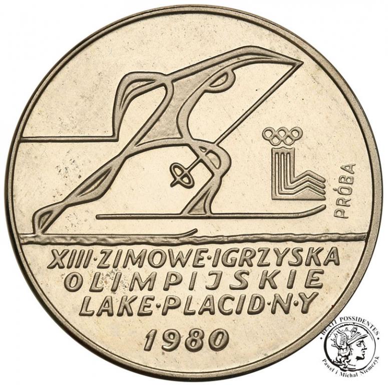 PRÓBA srebro 200 złotych 1980 Lake Placid st.L-