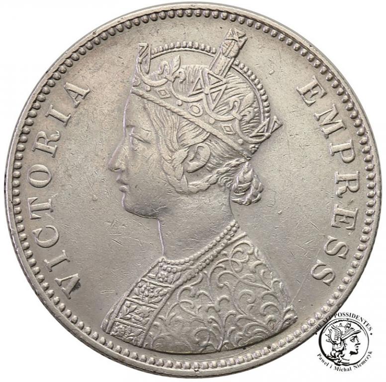 Indie 1 Rupia 1885 Victoria st.3+