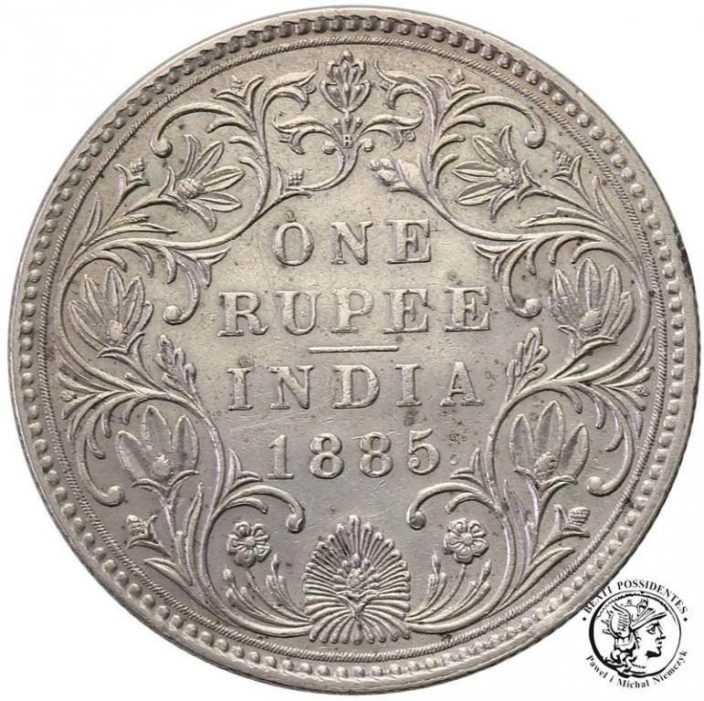 Indie 1 Rupia 1885 Victoria st.3+