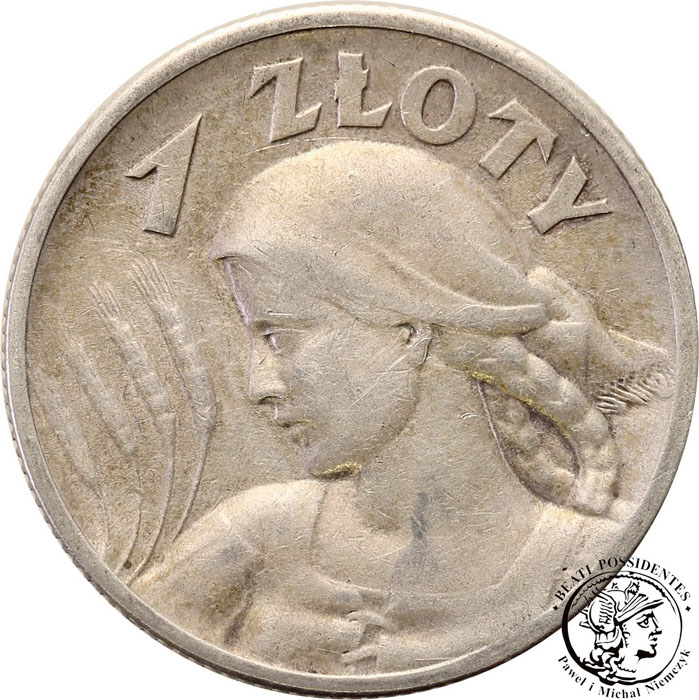 Polska II RP 1 złoty 1925 kobieta z kłosami st. 3