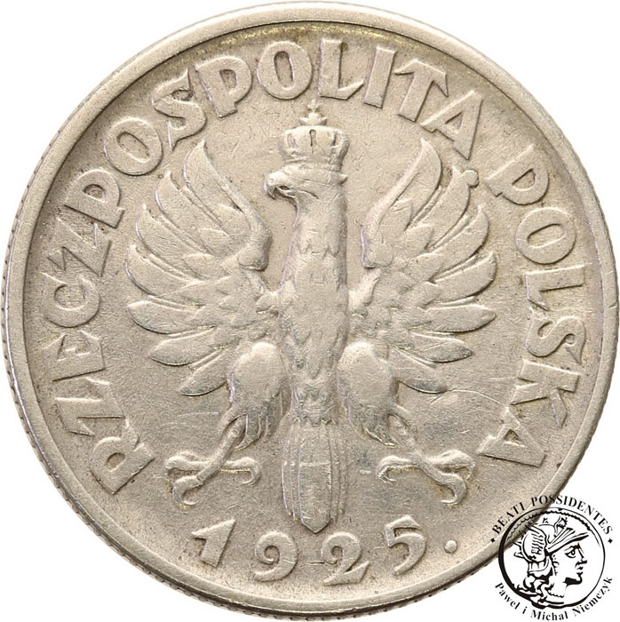 Polska II RP 1 złoty 1925 kobieta z kłosami st. 3