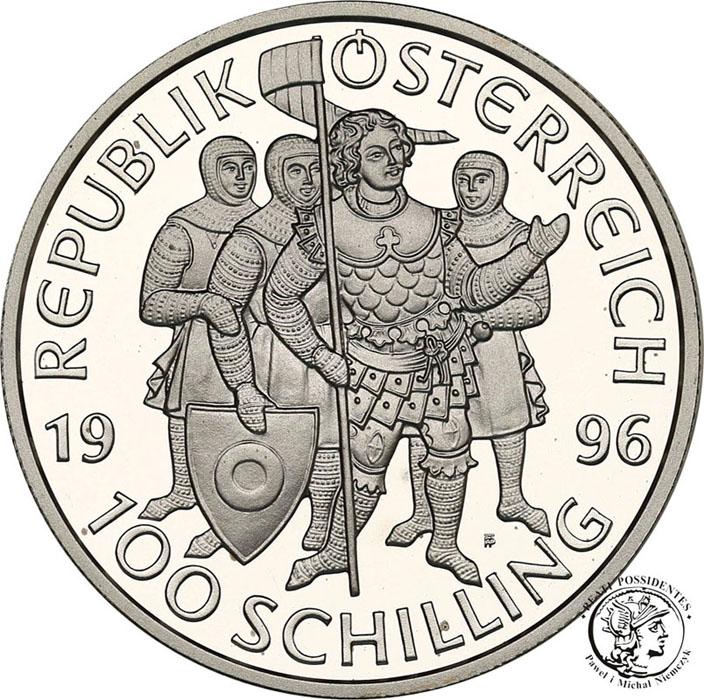 Austria 100 szylingów 1996 Leopold III st.L