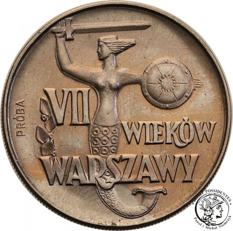 PRÓBA CuNi 10 zł 1965 VII wieków Warszawy st.1