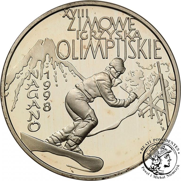 Polska III RP 10 złotych 1998 Nagano st.L-