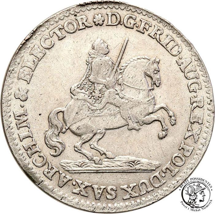 August III Sas 2 grosze 1741 Wikariat st.3+/2-