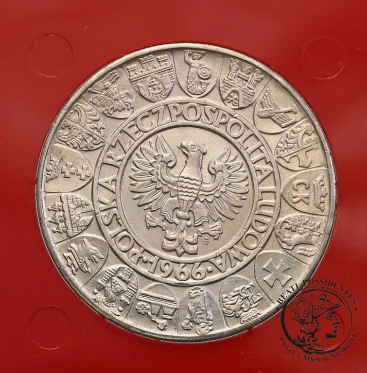 PRÓBA srebro 100 złotych 1966 Millenium st.1
