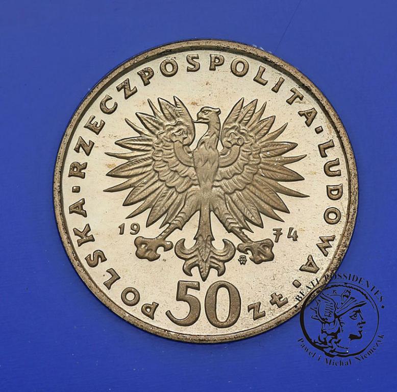 Polska PRL 50 złotych 1974 Fryderyk Chopin st.L