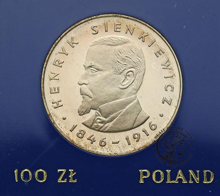 Polska PRL 100 złotych 1977 Henryk Sienkiewicz L